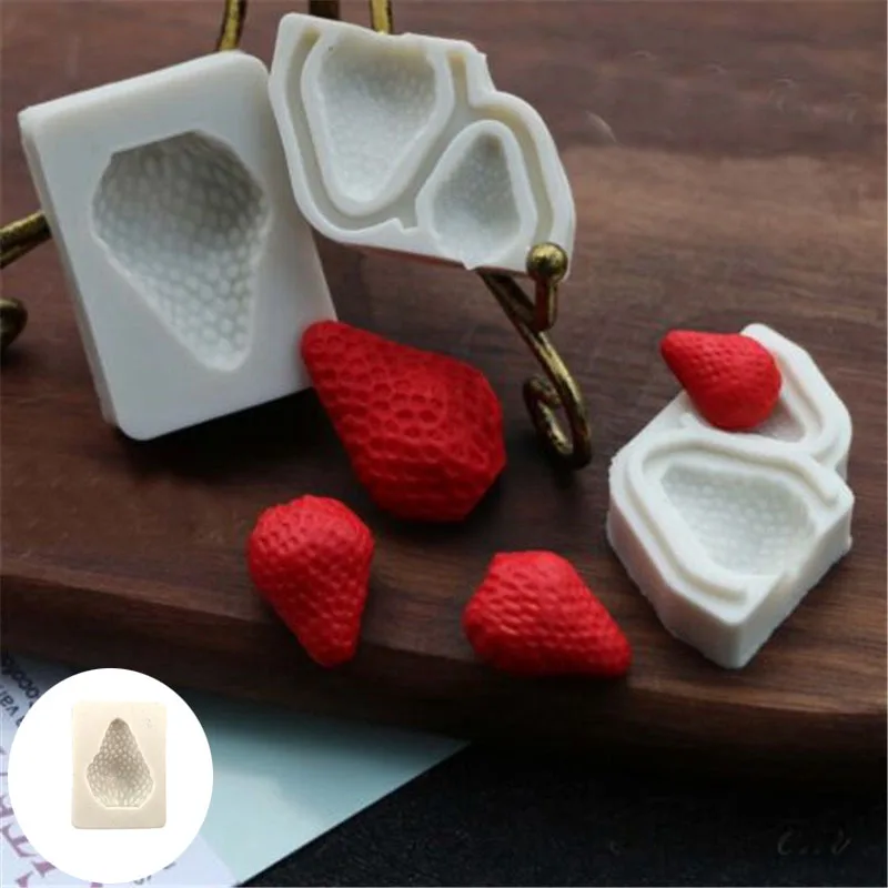 3X Baking Pastry Set Sugarcraft Chocolate Mould 3D Strawberry Cake Silicone Mold mold | Дом и сад