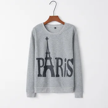

Paris building 2020 New Design Hot Sale Hoodies Sweatshirts Women Casual Kawaii Harajuku Sweat Girls European Tops Korean