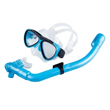 

Children's Diving Goggles Kid's Snorkeling Mask with Silicone Snorkel All Dry Breathing Tube Beginner Diving Mask