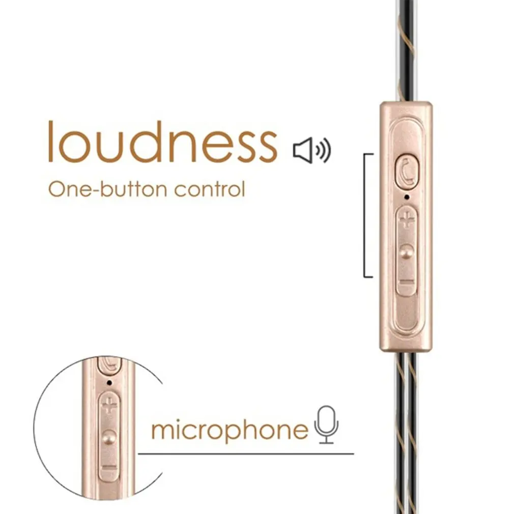 Magnetic Wired Stereo in-Ear Earphones Super Bass Dual Drive Headset Earbuds Earphone For Huawei Samsung SmartPhone