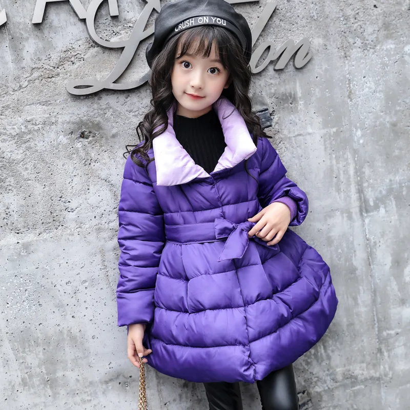 Kids' Cotton Clothing Winter New Style Girls'cotton-padded Clothes Fall And Winter Clothes Big Boy Cotton-padded Jacket-Sty