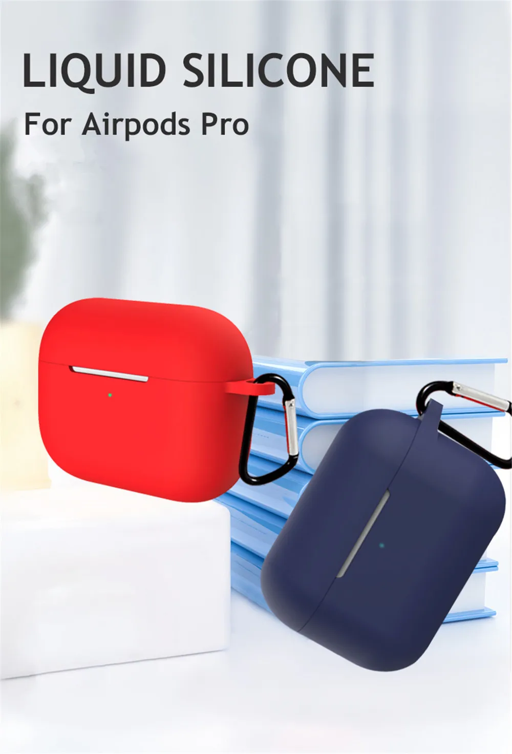 Жидкий силиконовый чехол для Apple AirPods 3, чехол для наушников Airpods Pro, мягкий силиконовый чехол с ремешком, чехол для зарядки, Funda Capa