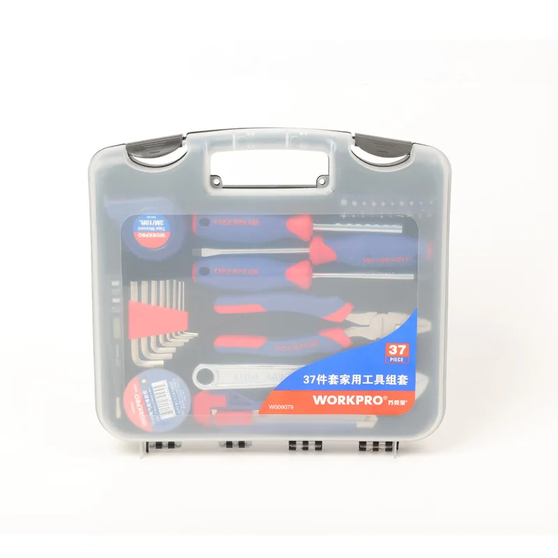 

Workpro workpro 37-Piece Household Repair Sets Toolbox Tool Box W009079 Machinery Repair Kit