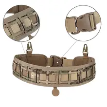 Tactical Molle Belt 1000D Nylon Military Convenient Combat Belt Adjustable Training waistband waist belt Adjustable Soft Padded