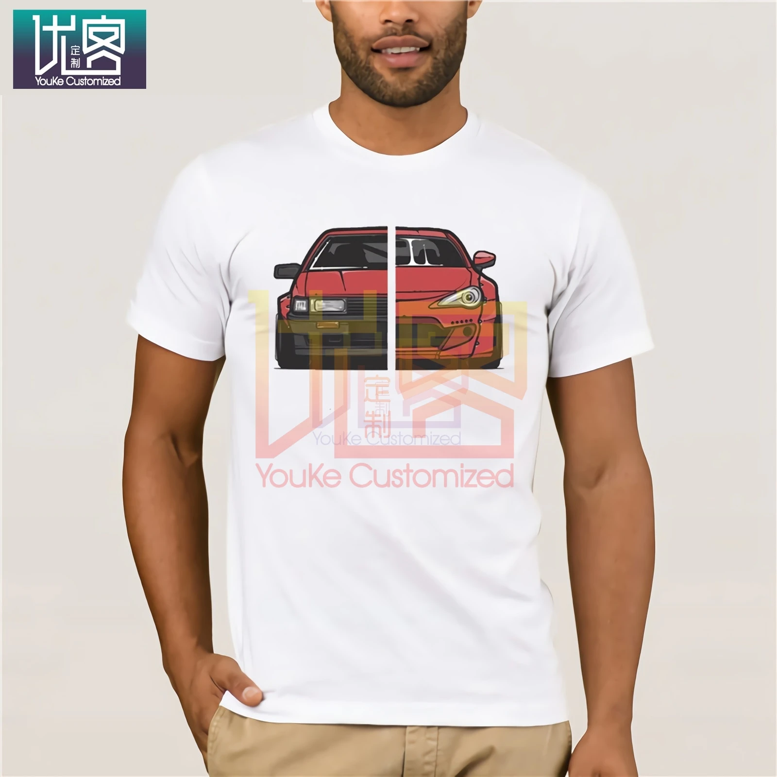 2017 футболка с автомобилем повседневная мужская верхняя одежда популярный дизайн