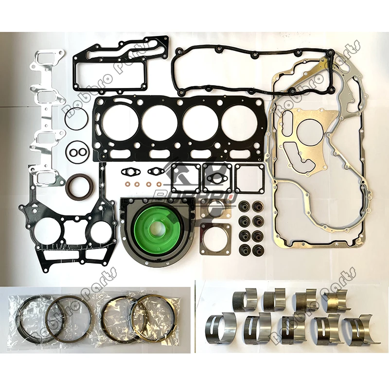 

AB50607 Complete Gasket Kit Piston Ring Mian Bearng Rod Bearing Set For Perkins Engine Fit JCB Backhoe Loader 214