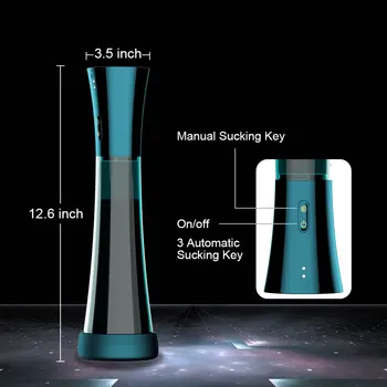 Male Penis Extender Vacuum Pump Penile Delayed Trainer Enhancer Sucking Masturbator Men's Adult Sex Toys Vagina Pump 6