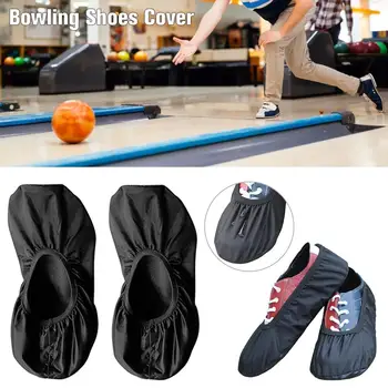 

Premium Black Elastic Fabric Sports Bowling Shoe Slider Cover Replacement Accessories Bowling Sports Shoes Cover Bowling Ball 4