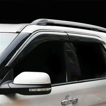 

ForFord Explorer 2011-2019 4pcs CHROME Window Vent Visors Rain Guards Car accessories Car modification
