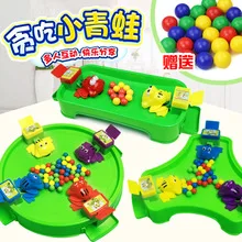 4532 образовательная Интерактивная настольная игра игрушка лягушка Бао Лин Цю Тай Боулинг мраморный пусковая площадка Настольная игра игрушка