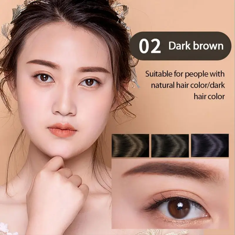 2 Colors Air Cushion Eyebrow Cream Pencil Natural Anti-sweat Wild Liquid Eye Brow Powder Gel Waterproof Makeup TSLM1 | Красота и