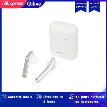 

Bluetooth Earphones with Charging Case - White