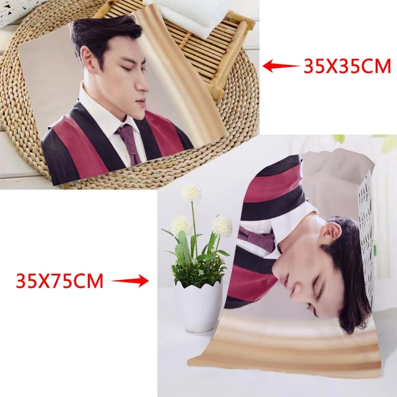 35x35 см, 35x75 см полотенца на заказ KPOP Ji Chang wok печатные квадратные полотенца микрофибра Абсорбирующая сушка банные полотенца мочалка