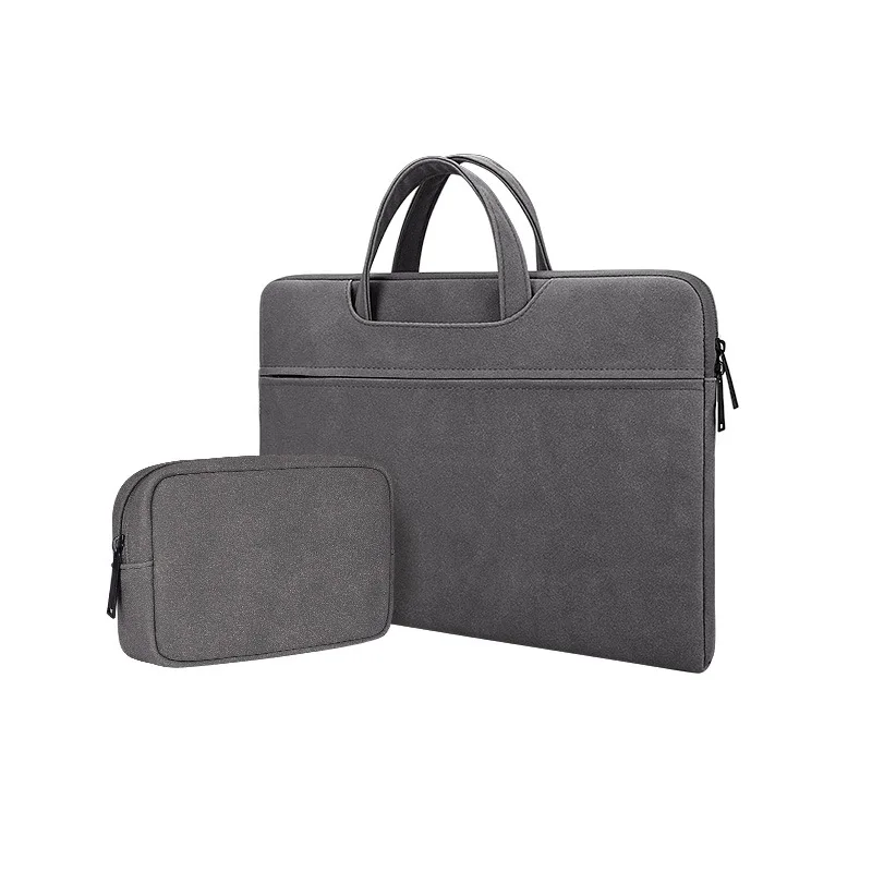 Сумка для ноутбука, внутренняя сумка для ноутбука Apple macbook huawei pro millet 12345,6 - Цвет: Темно-серый