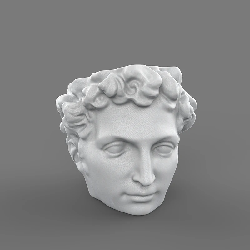 Cement flowerpot silicone mold Concrete art figure plaster flowerpot mold DIY handicraft ornament potted silica gel mould