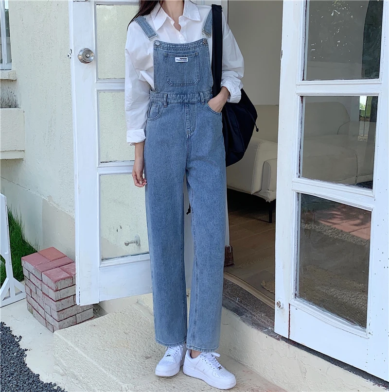 blue jeans Jeans autumn and winter clothes large size fat mm fashionable design sense overalls high waist loose overalls m-5xl200 kg skinny jeans