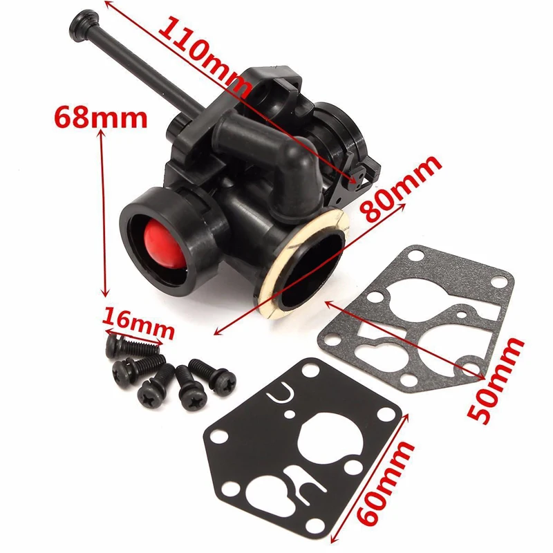 Газонокосилка карбюратор Carb комплект ДЛЯ Briggs& and Stratton двигатель праймер 795475 Pro