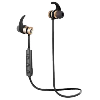 

wireless Bluetooth Earphone Magnetic Headphones Waterproof Sports Stereo Headset Gold