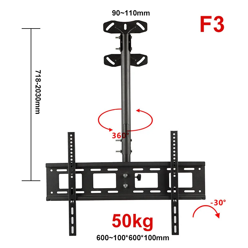 

TV Ceiling display hanger lift Manual lifting 14 32 45 50 55 inch 65 70 inchs Universal Tilting and Fixing Plasma LCD ultra