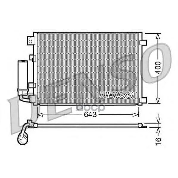 Конденсатор Кондиционера Nissan Qashqai( 2)(07-) Denso арт. DCN46002