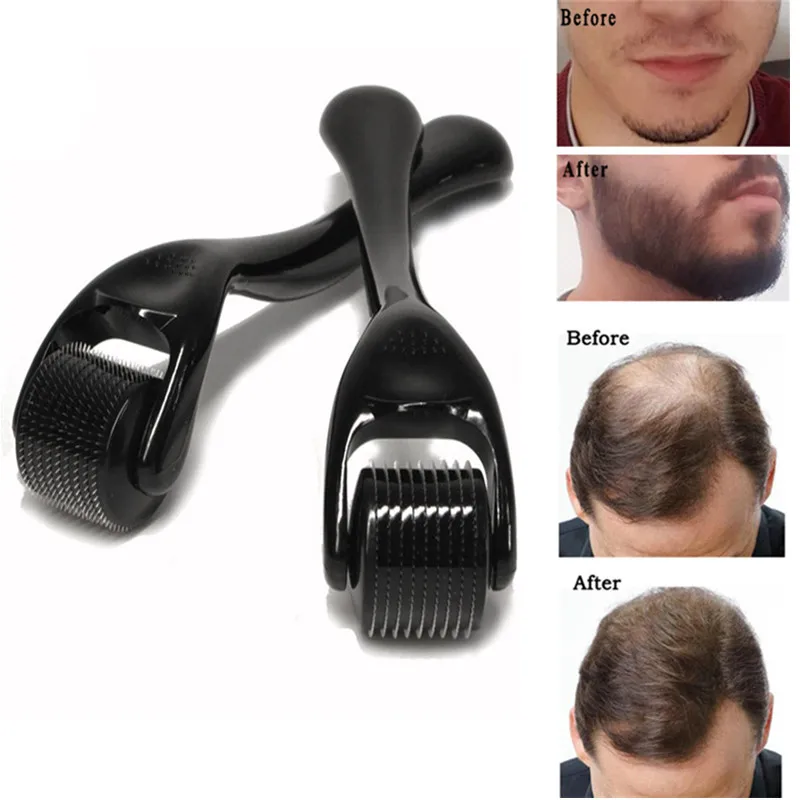 Natural Men Beard Growth Derma Roller DRS 540 Micro Needle Dermaroller Hair Regrowth Anti Hair Loss Treatment 0.2/0.25/0.3mm derma roller