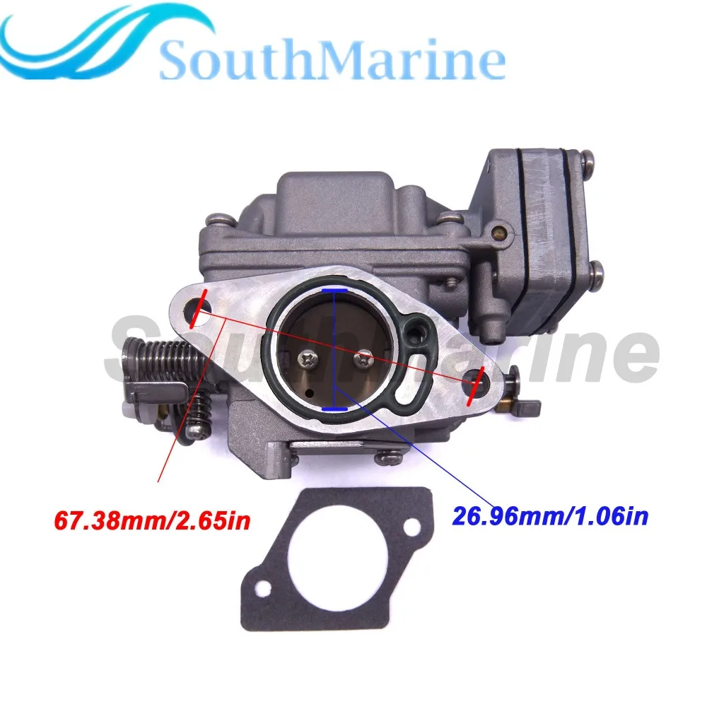 Лодочный двигатель 3303-803687A1 3303-803687T01 карбюратор в сборе и 27-803699 27-803699001 прокладки для Меркурий морской 9.9HP 15HP 18HP 2
