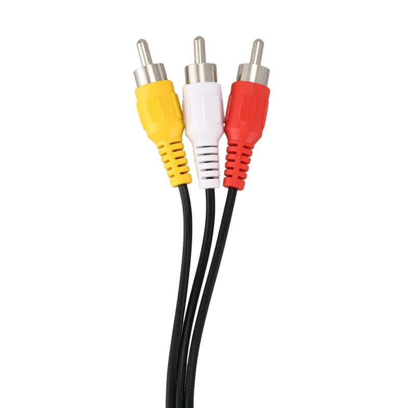 1,5 м 4.9ft 3 RCA штекер 4 Pin S-Video Мужской ТВ ПК Конверсионный кабель