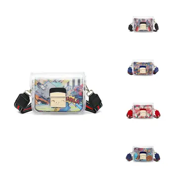 

Women PVC Jelly Sac clear bag satchel bag Fashion Transparent Shoulder Crossbody Bags Ladies Messenger Shopping Small Handbags