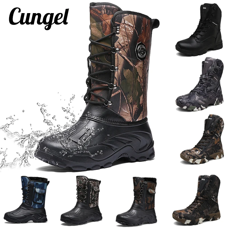 Мужские походные ботинки для пустыни Уличная обувь кемпинга водонепроницаемая