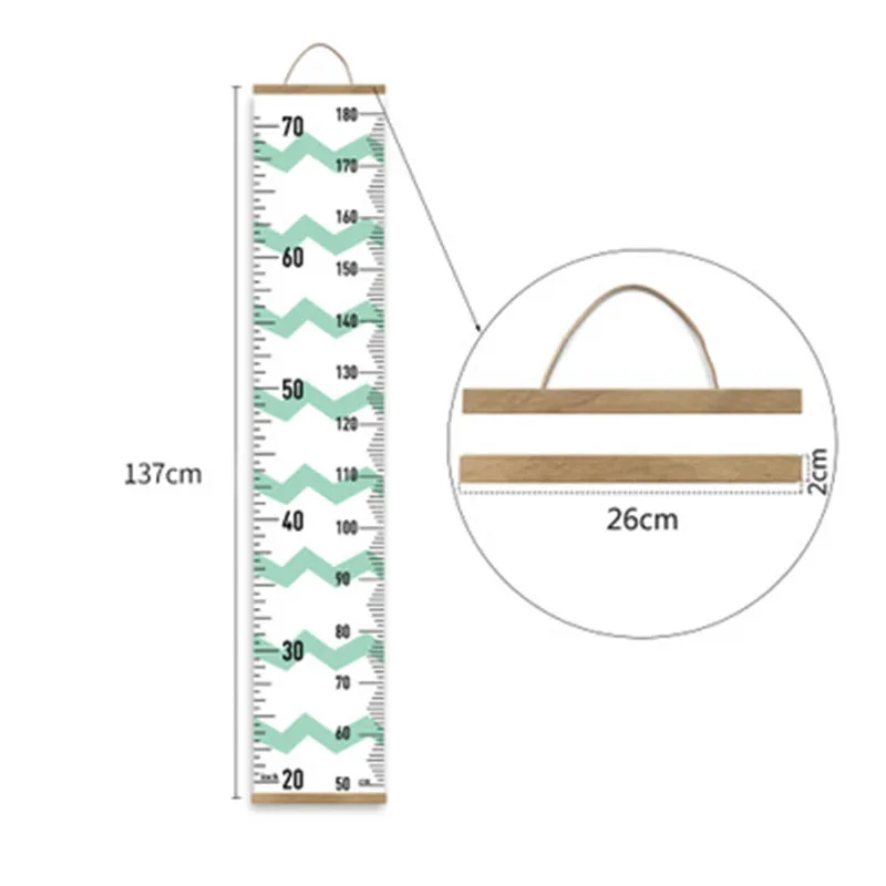 Деревянные настенные подвесные Детские линейка роста Stadiometer Съемная Высота наклейки на стену детская комната Таблица роста домашний декор - Цвет: HR005