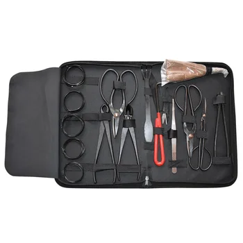 

16Pcs Garden Bonsai Tool Set Carbon Steel Kit Cutter Scissors with Nylon Case Garden Tools Combination TB Sale