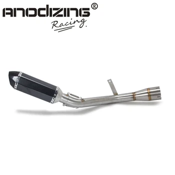 

Motorcycle Exhaust Middle Pipe Muffler Modified Slip On Middle Link Pipe for Kawasaki Z900 Ninja900 Ninja 900 Z 900 17-19