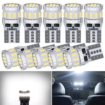 

10x W5W T10 LED Canbus Bulb Car Interior Dome Lamp Reading Light 12v For Chevrolet Cruze Captiva Aveo Orlando Trax Lacetti Spark