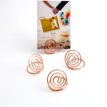 

New Wire Shape Place Card Holder Stands, Table Name Number Holders, Paper Menu Picture Memo Note Photo Clip Holder Food Signs fo