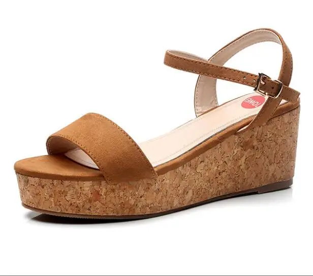 3 Summer Women Gladiator Sandals Snake Print Sandals Peep Toe Platform Wedge Sandals Strap Espadrille New sandalia feminina hy81 - Цвет: 3