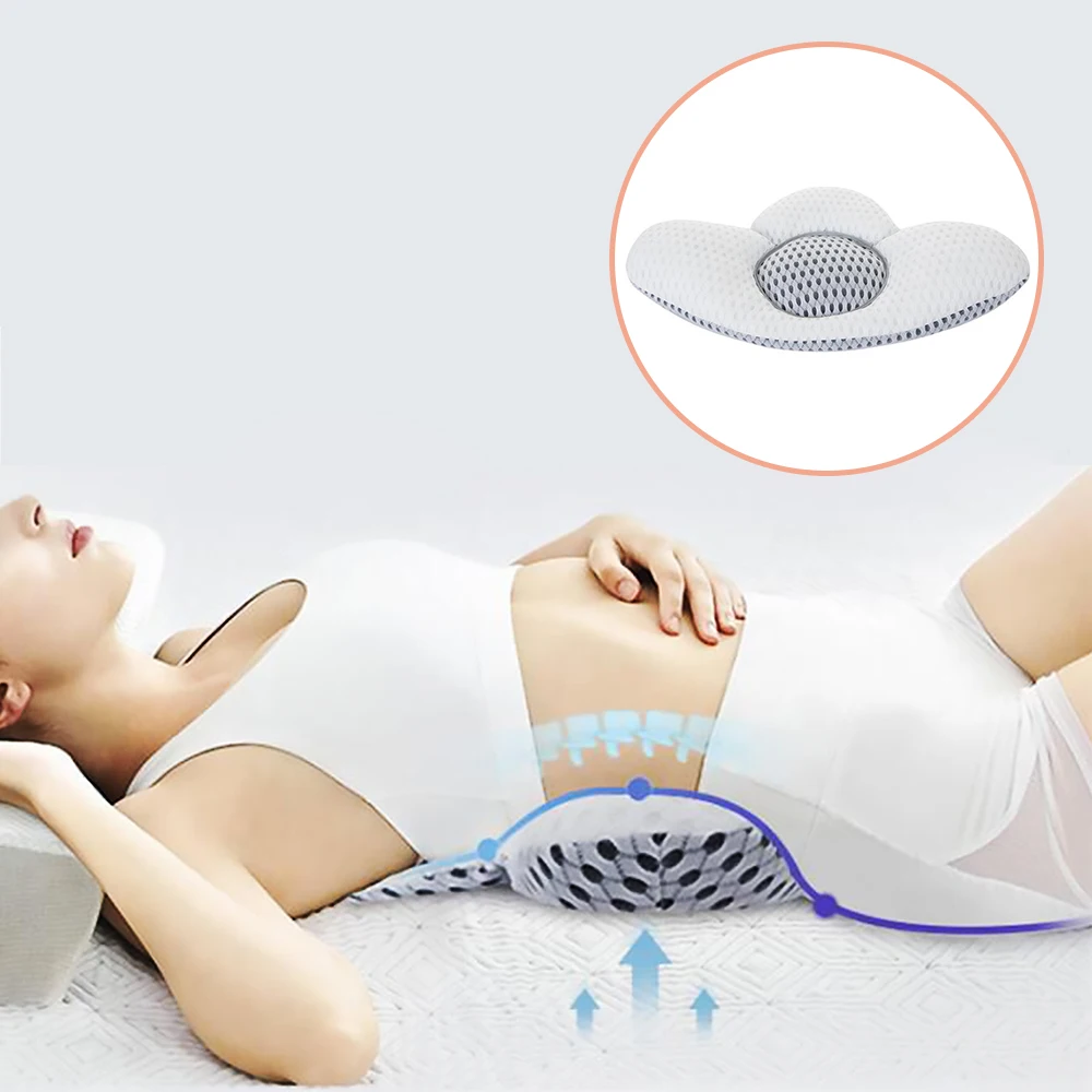 Lumbar pillow bed sleeping lumbar pad electric massage lying flat