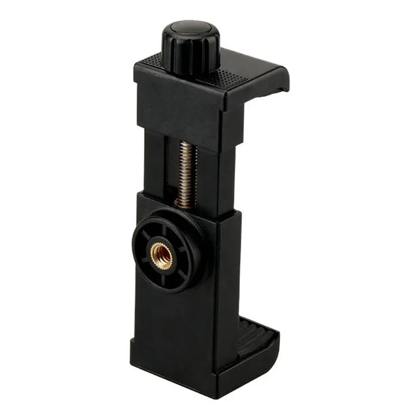 

Универсальный зажим-адаптер для штатива телефона с винтом 1/4, зажим для телефона, кронштейн для прямой трансляции для штатива, монопода, селфи-палки vlog