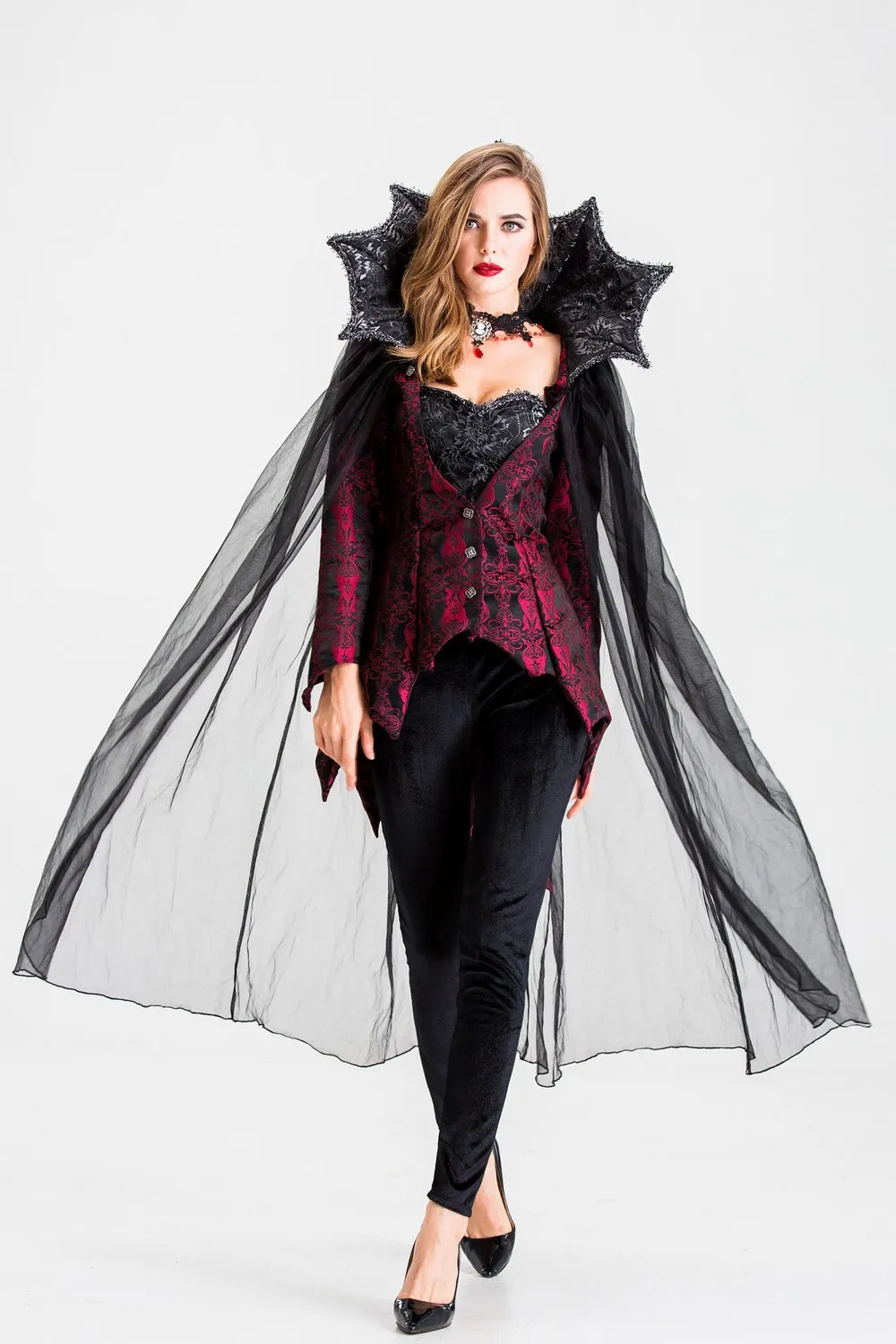 ReneeCho Disfraz de pirata para mujer, vestido de lujo caribeño, cosplay,  fiesta de Halloween, divertido atuendo para adultos