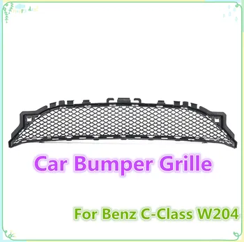 

Black ABS Car Front Bumper Grille Scratch-Resistant Car Center Mesh Grill Racing Grills Protector Decor For Benz C-Class W204
