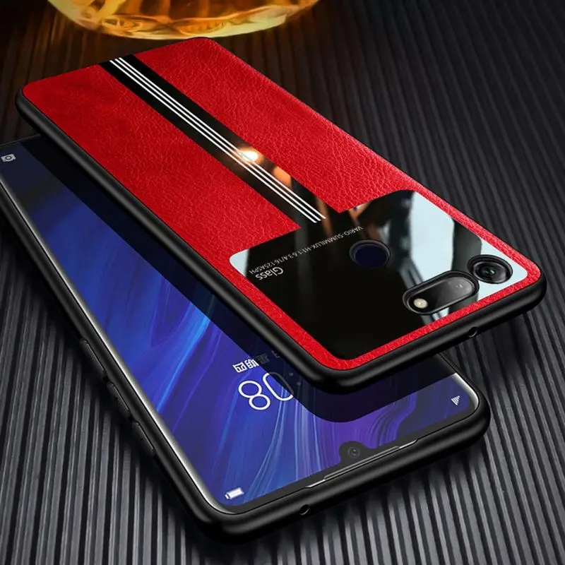 

Leather Case For Huawei Honour 10 20s 20 Pro 10 Lite Pu Leather Mirror Organic Glass Cover For Huawei Honour V10 V20 9x 8x Max