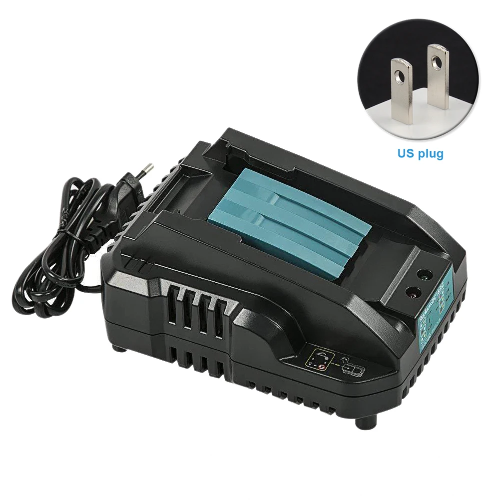

14.4 To 18V Replacement Power Tool Charger Compact ABS Double Pulse Charging Durable Practical Battery Accessories For Makita