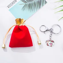 Год, весенний фестиваль, брелок-Талисман из свиной кожи, креативный металлический брелок для ключей, мультяшная анимация, свиная кожа, маленькие подарки