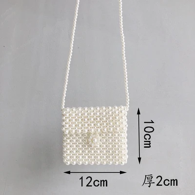 Новая маленькая дамская сумочка, сумка на плечо, украшенная бусинами, женские вечерние сумки в стиле ретро, маленький флип-мешок, маленькая жемчужина, сумка для банкета, свадебная сумочка - Цвет: B