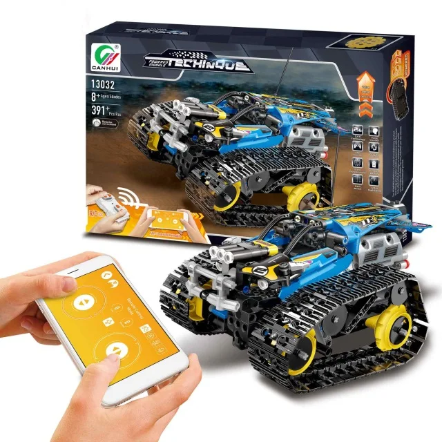 2 4G Собранный Technic RC Гусеничный трюк гонщик строительные блоки Fit Creator приложение