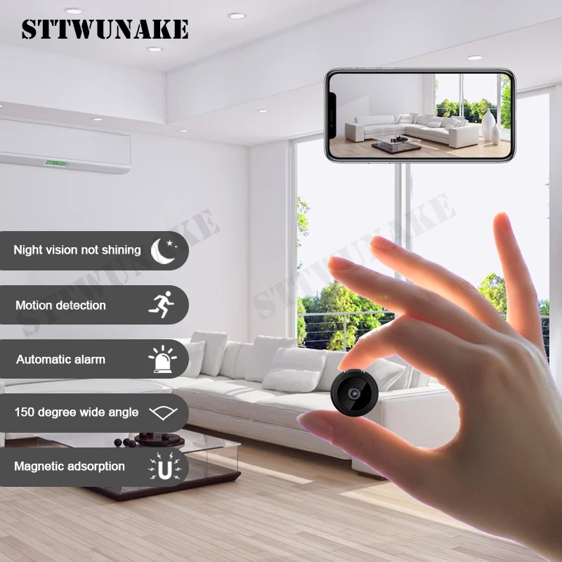 Ceny STTWUNAKE mini kamera Wi Fi IP hd tajne kamery mikro małe 1080p bezprzewodowy videcam domu na zewnątrz dyktafon