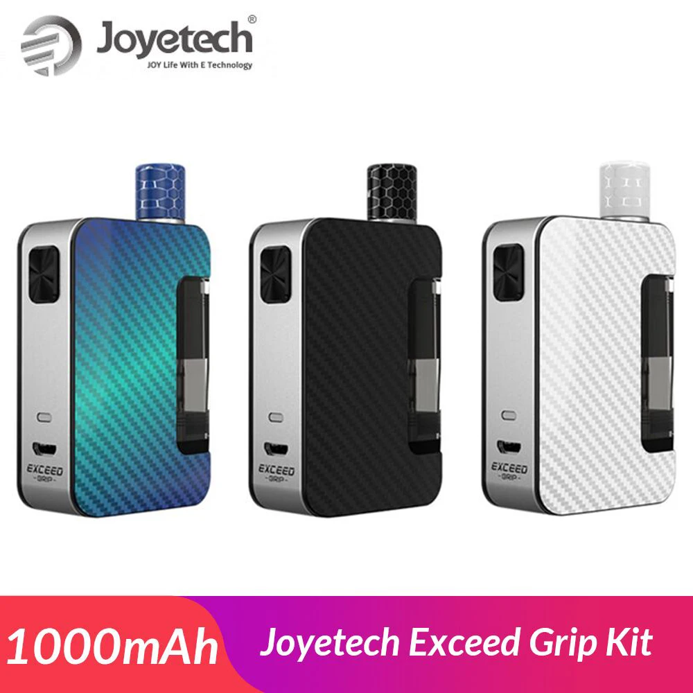 

NEW Color!Original Joyetech Exceed Grip Kit Built in 1000mAh EX-M 0.4ohm Head VS Drag Nano E-Cigarette Pod System vape kit