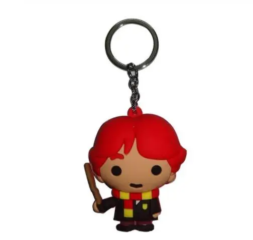 Harri Potter ПВХ 3D брелок игрушки Hedwig Добби Харри Гермиона Сова Рон фигура брелок Подвеска игрушки для детей брелок