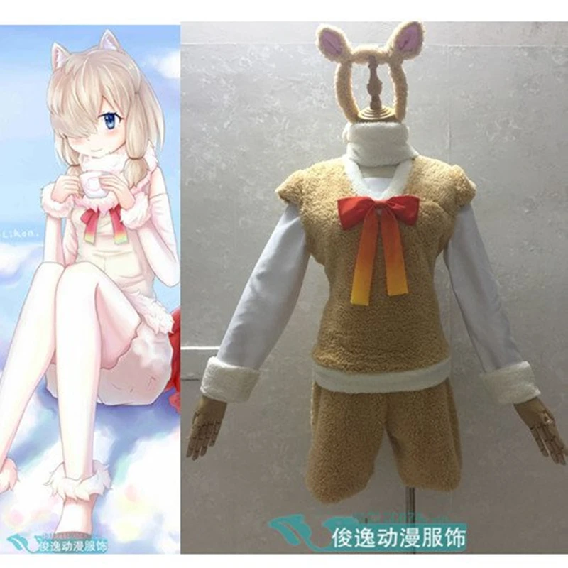 Anime Kemono Friends Arupaka Suri Cosplay Costume Japanese Anime