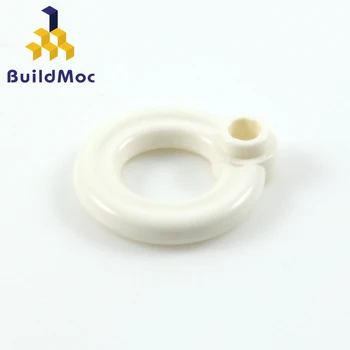 

BuildMOC Compatible Assembles Particles 30340 Lifebuoy with knob Building Blocks Parts DIY LOGO Educational gift Toys
