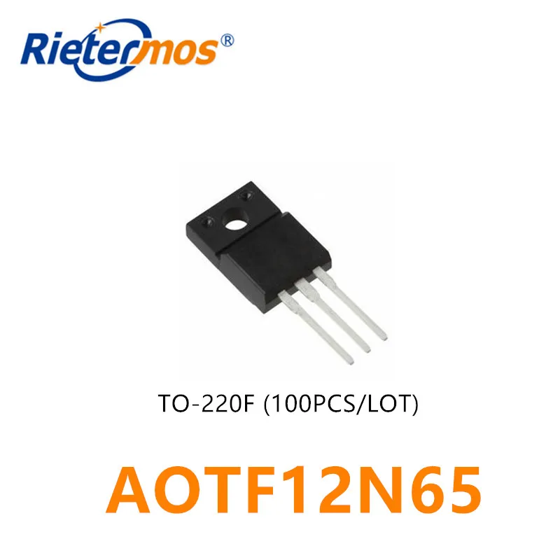 100 шт. AOTF12N65 TF12N65 12N65 TO220F сделано в Китае | Электроника